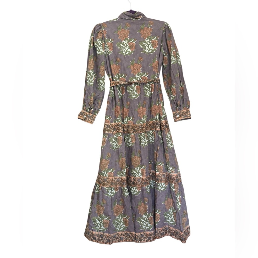 NWT Victoria Dunn Floral Boho Cottagecore Midi Dress Size XS - Picture 2 of 14